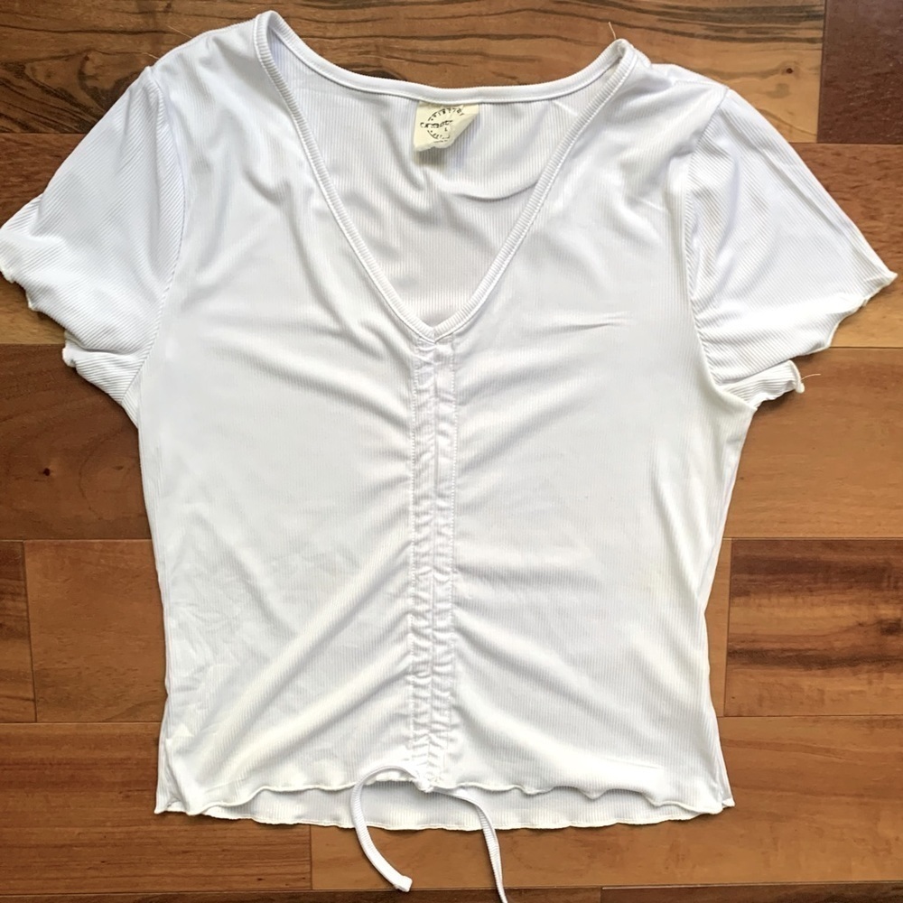 One Step Up Ruched Crop Top - Picture 1 of 5
